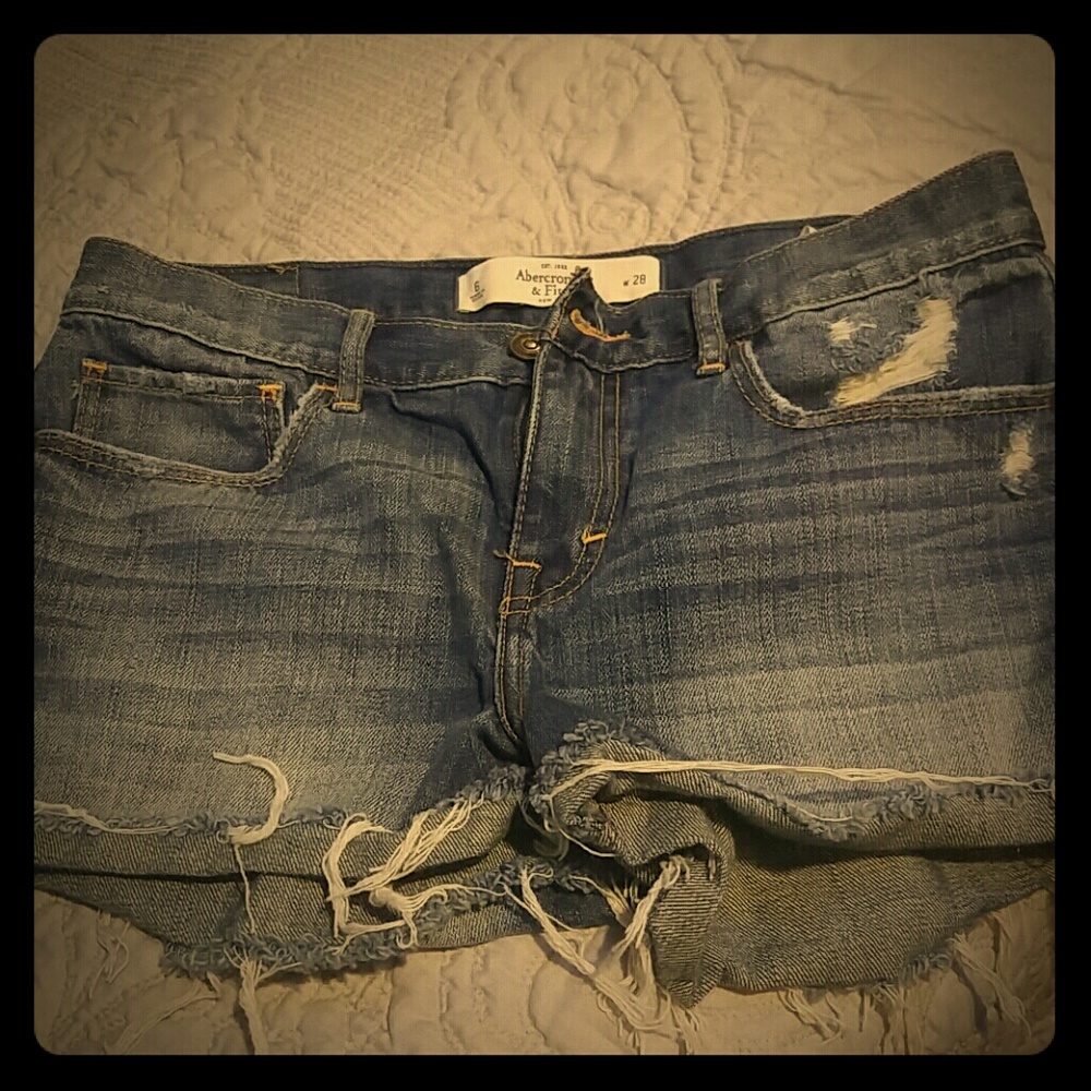 Abercrombie Jean shorts (distressed style)